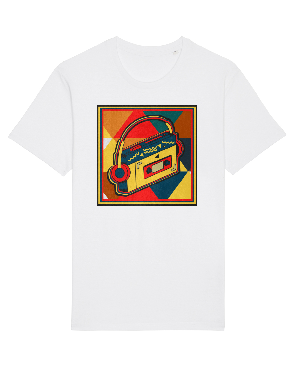 Tricou mânecă scurtă Unisex Rocker White