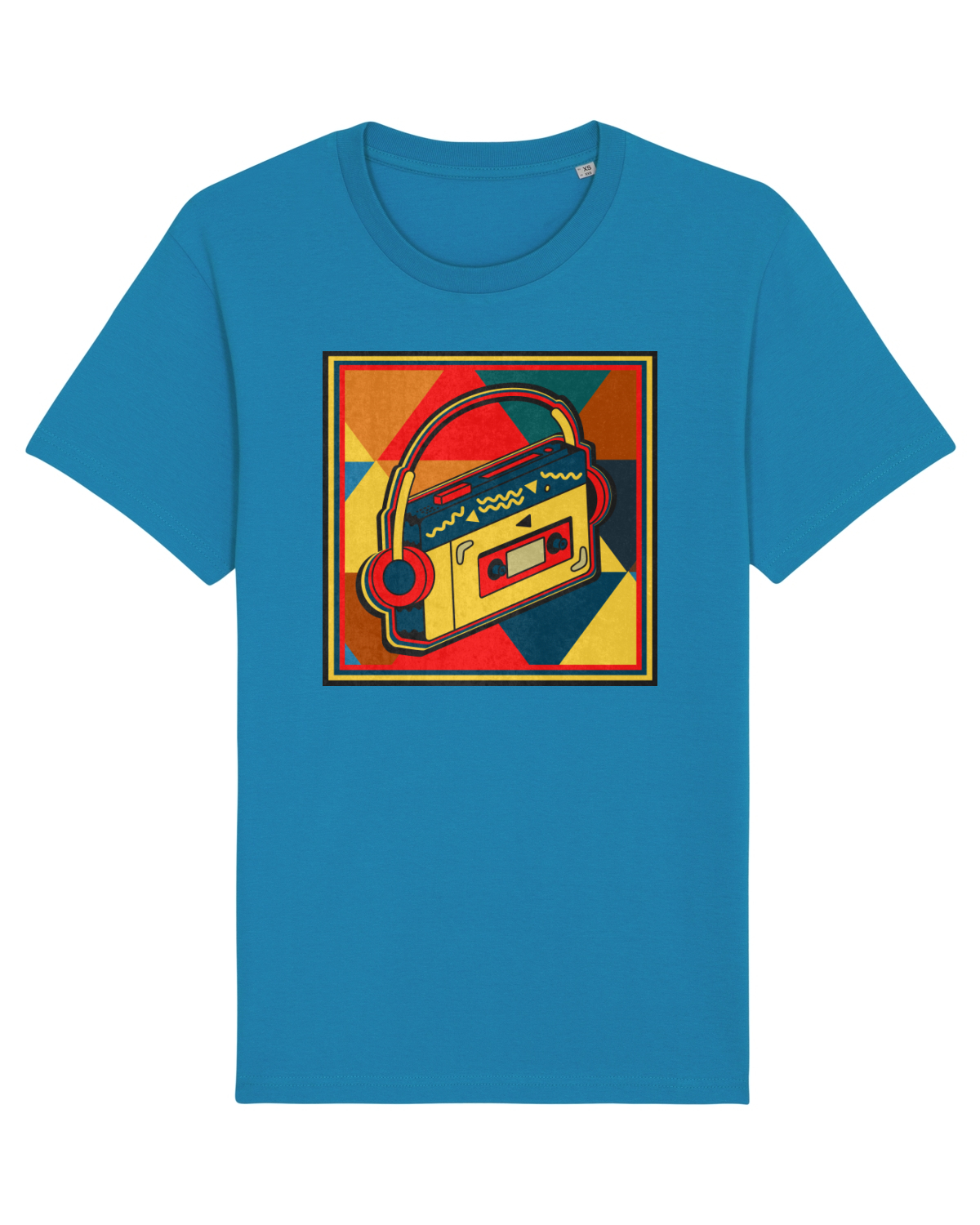 Tricou mânecă scurtă Unisex Rocker Azur