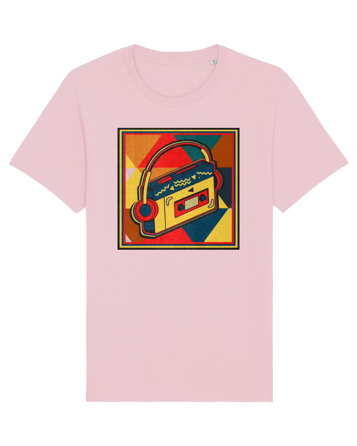 Tricou mânecă scurtă Unisex Rocker Cotton Pink