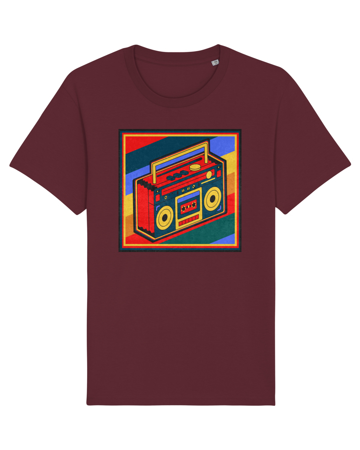 Tricou mânecă scurtă Unisex Rocker Burgundy
