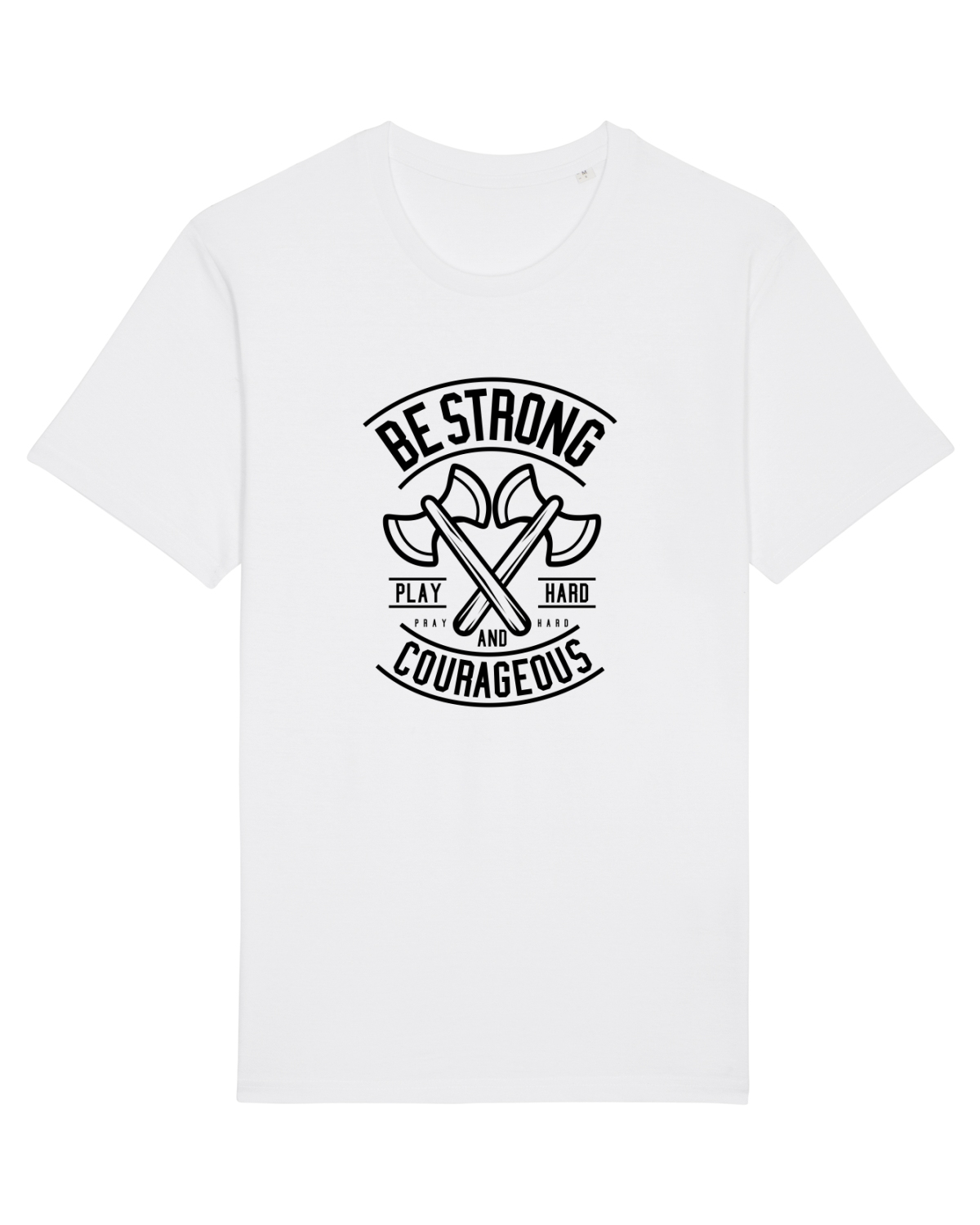 Tricou mânecă scurtă Unisex Rocker White