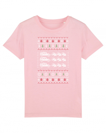 CHRISTMAS CAR Cotton Pink