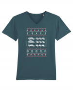 CHRISTMAS CAR Tricou mânecă scurtă guler V Bărbat Presenter