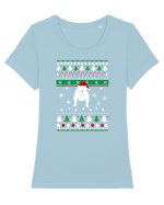CHRISTMAS Tricou mânecă scurtă guler larg fitted Damă Expresser