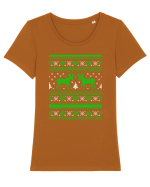 CHRISTMAS Tricou mânecă scurtă guler larg fitted Damă Expresser