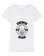 Be the light bulb Black Tricou mânecă scurtă guler V Damă Evoker