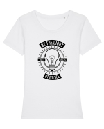 Be the light bulb Black Tricou mânecă scurtă guler larg fitted Damă Expresser