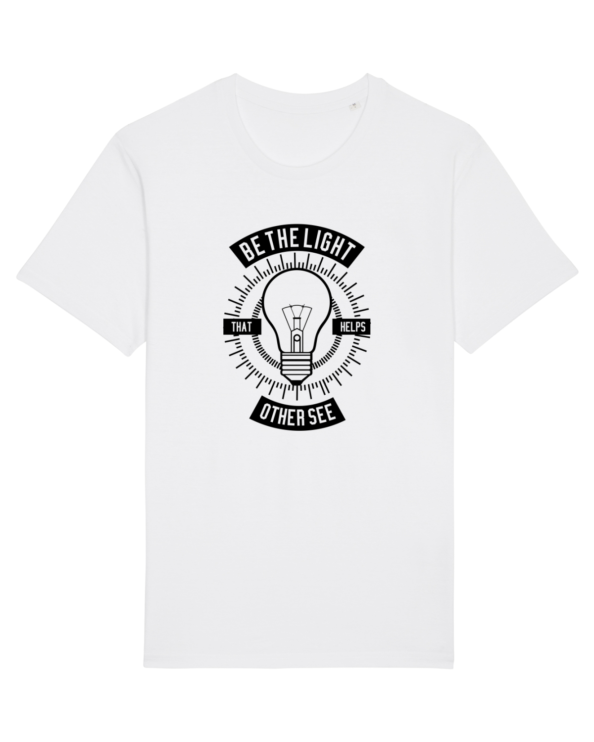 Tricou mânecă scurtă Unisex Rocker White
