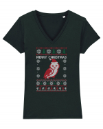 CHRISTMAS Tricou mânecă scurtă guler V Damă Evoker