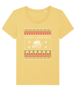 CHRISTMAS Tricou mânecă scurtă guler larg fitted Damă Expresser