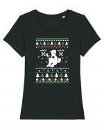 CHRISTMAS Tricou mânecă scurtă guler larg fitted Damă Expresser