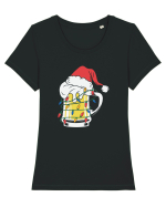 Christmas Beer Tricou mânecă scurtă guler larg fitted Damă Expresser