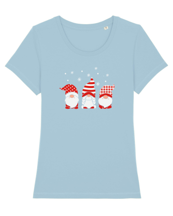 Christmas Gnomes Sky Blue