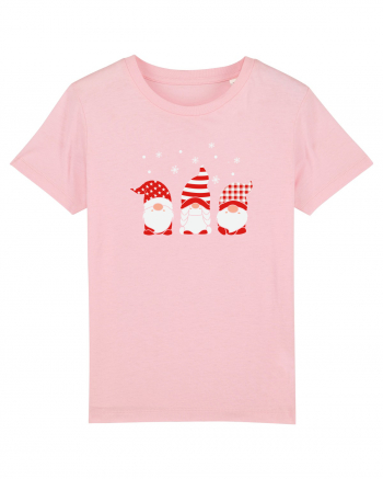 Christmas Gnomes Cotton Pink