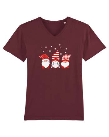 Christmas Gnomes Burgundy