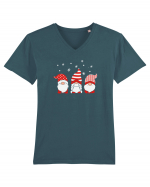 Christmas Gnomes Tricou mânecă scurtă guler V Bărbat Presenter