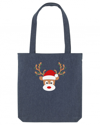 Christmas Reindeer Midnight Blue