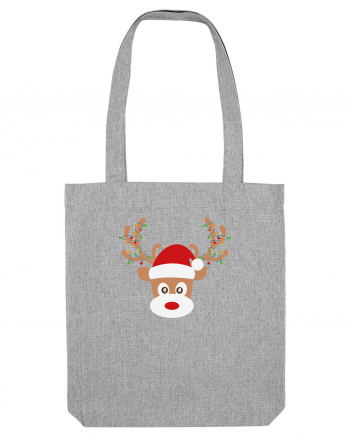 Christmas Reindeer Heather Grey