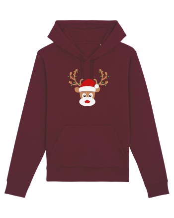 Christmas Reindeer Burgundy