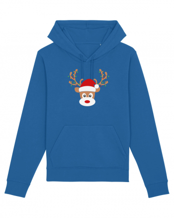 Christmas Reindeer Royal Blue