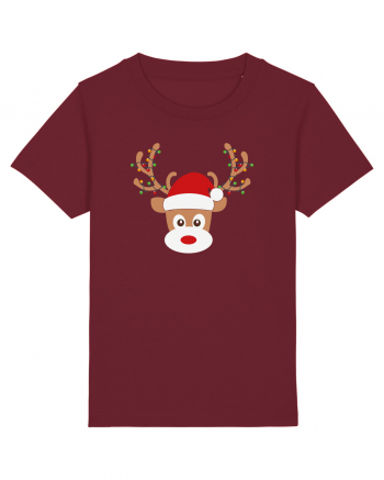 Christmas Reindeer Burgundy