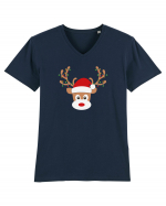 Christmas Reindeer Tricou mânecă scurtă guler V Bărbat Presenter