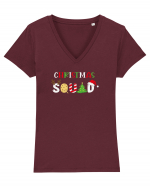 Christmas Squad Tricou mânecă scurtă guler V Damă Evoker