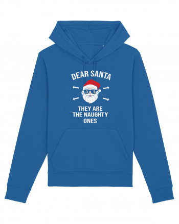 Dear Santa They Are The Naughty Ones Royal Blue