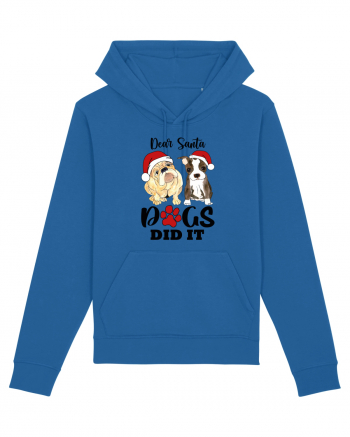 Dear Santa Dogs Did It Royal Blue