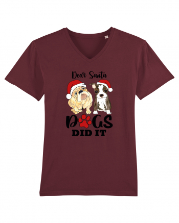 Dear Santa Dogs Did It Burgundy