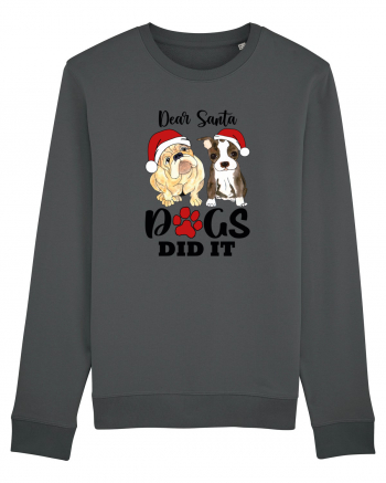 Dear Santa Dogs Did It Anthracite