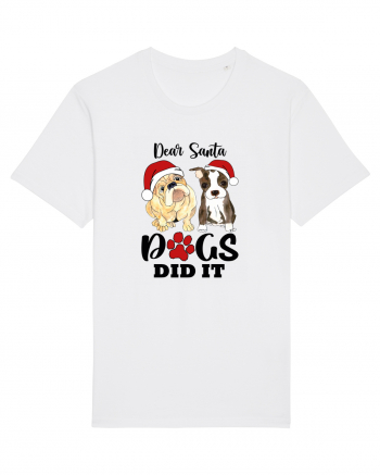 Dear Santa Dogs Did It White