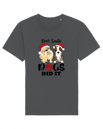 Dear Santa Dogs Did It Anthracite