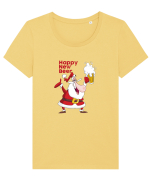 Happy New Beer Tricou mânecă scurtă guler larg fitted Damă Expresser