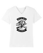 Bike Till Death Black Tricou mânecă scurtă guler V Bărbat Presenter
