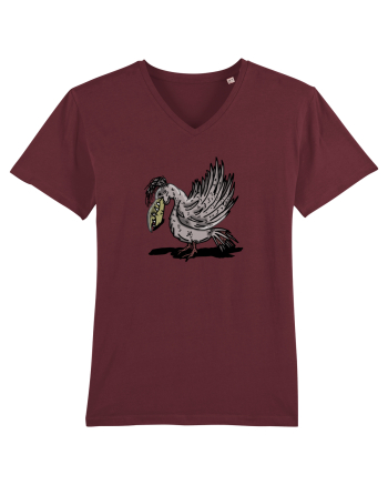 PELICAN CU DINTI Burgundy