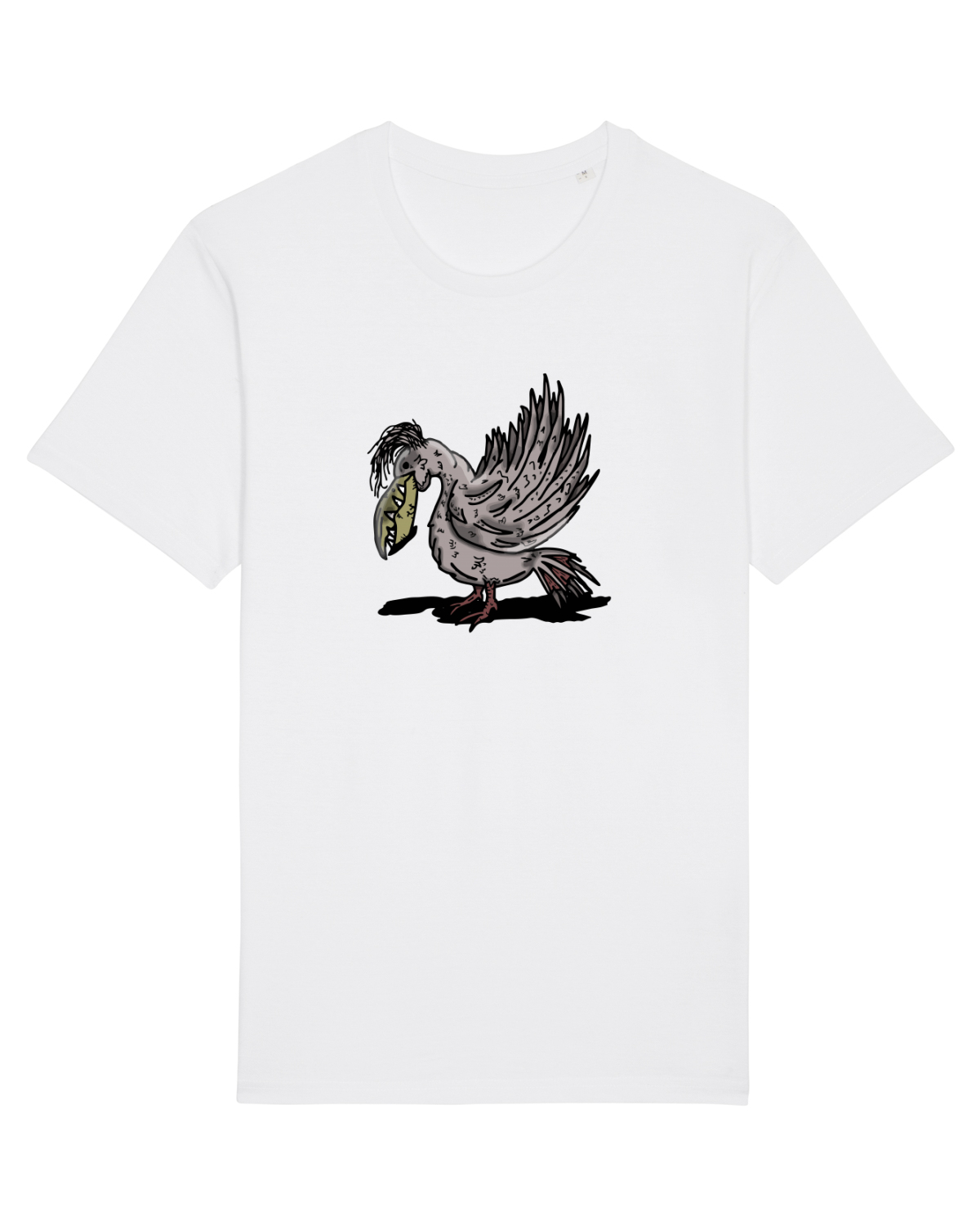 Tricou mânecă scurtă Unisex Rocker White