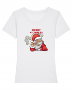 Merry Highness Tricou mânecă scurtă guler larg fitted Damă Expresser