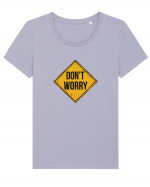 Don't Worry Tricou mânecă scurtă guler larg fitted Damă Expresser