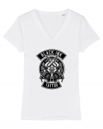 Black Ink Tattoo Tricou mânecă scurtă guler V Damă Evoker