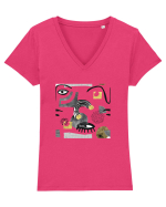 Look Into My Eyes Tricou mânecă scurtă guler V Damă Evoker