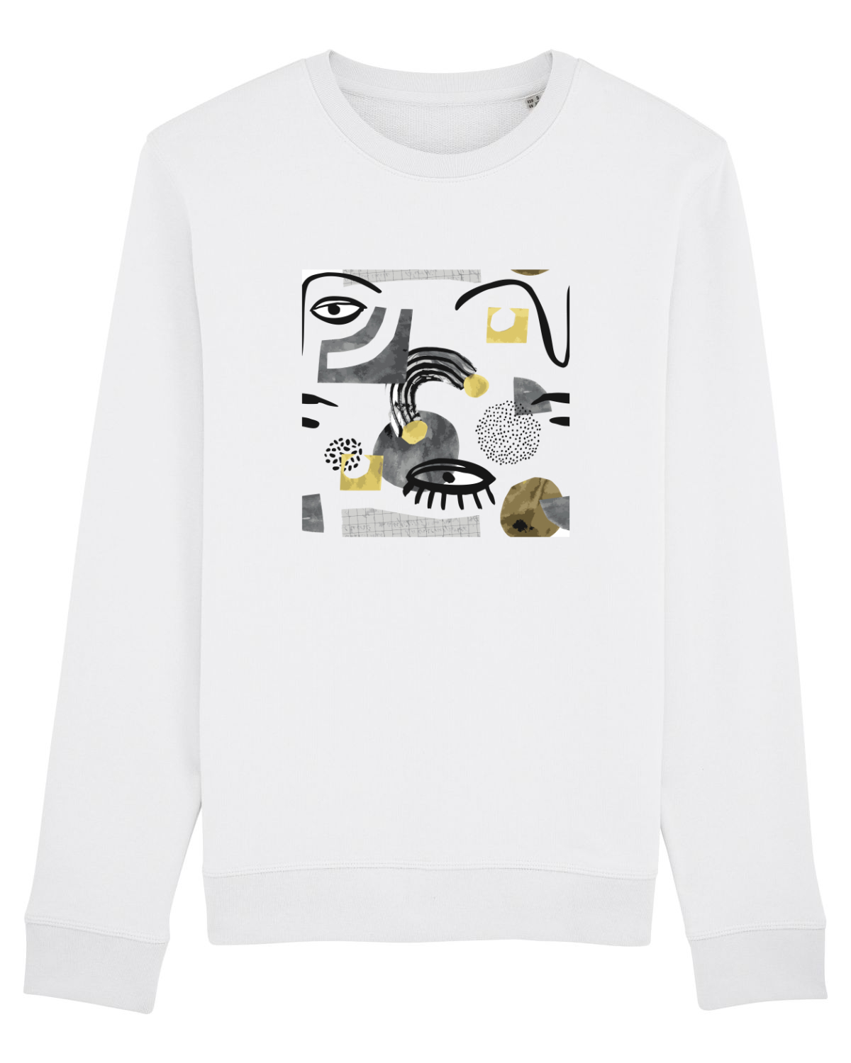 Bluză mânecă lungă Unisex Rise White