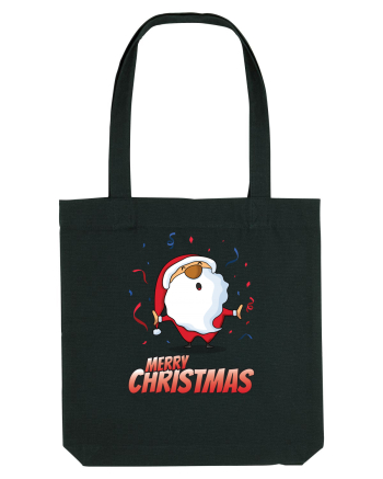 Merry christmas with confetti Black