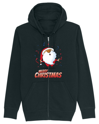 Merry christmas with confetti Black