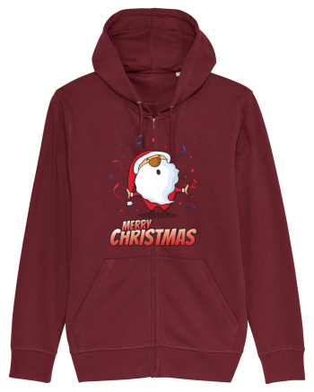 Merry christmas with confetti Burgundy