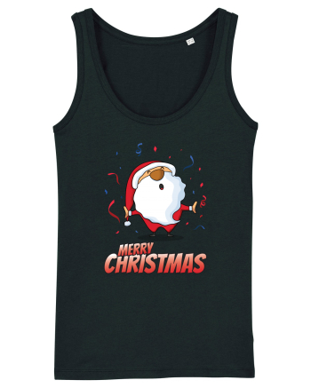 Merry christmas with confetti Black