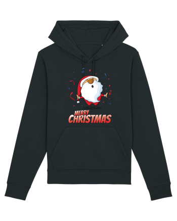 Merry christmas with confetti Black