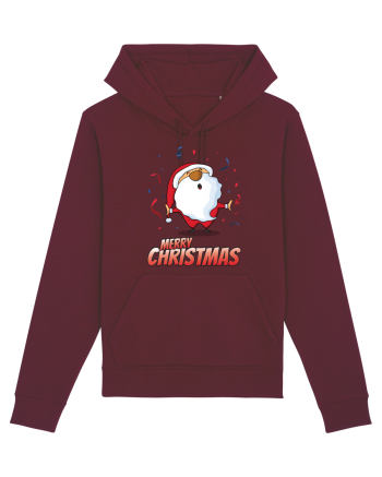 Merry christmas with confetti Burgundy