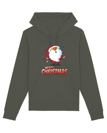 Merry christmas with confetti Khaki