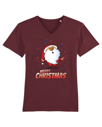Merry christmas with confetti Burgundy